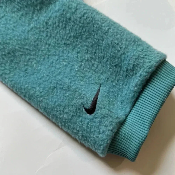 Nike Fleece Turtleneck Sweatshirt green size small - Picture 5 of 6